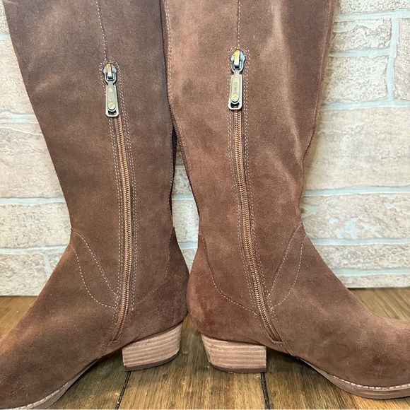 Blondo Nestle Waterproof Suede Knee High Fringe Zip Boot / Size 5.5M Women - Picture 9 of 16